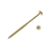 8g x 2 3/4" (4 x 70mm) Countersunk Pozi Twinthread Wood Screws - Yellow Zinc