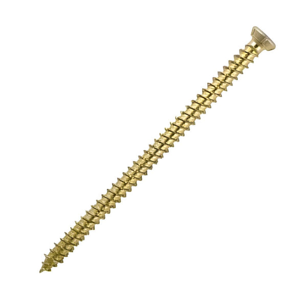 Concrete Countersunk Head T30 Screws 7.5 x 92mm - Yellow Zinc