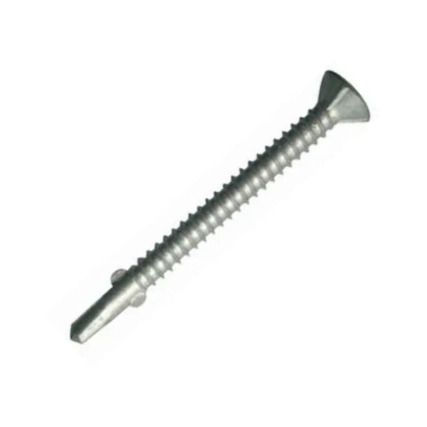 Light Section Drill Csk PH Ribbed Wing Screws 12g x 3.5" (5.5 x 85mm) - Zinc