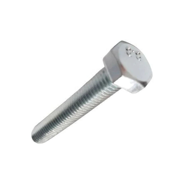 M8 x 60mm High Tensile Hex Head Setscrew Grade 8.8 DIN933 - Zinc