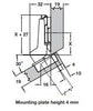 Hafele Grass Hinge 95º