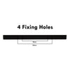 Profile Curved Handle 200mm Length - Matt Black