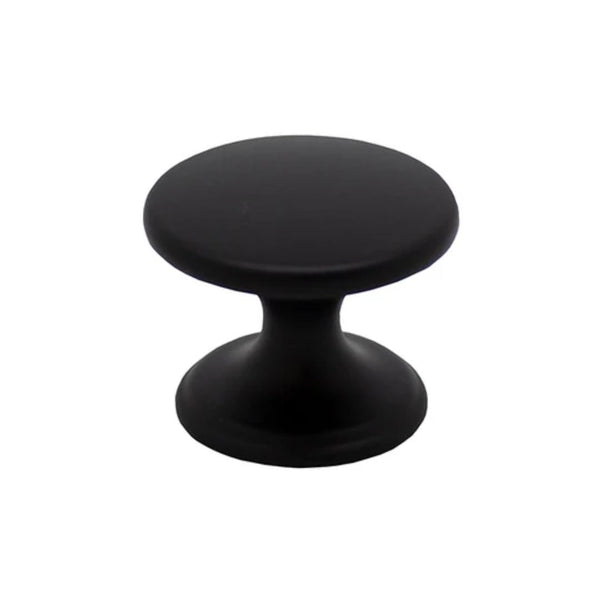 Round Knob Diameter 35mm - Matt Black