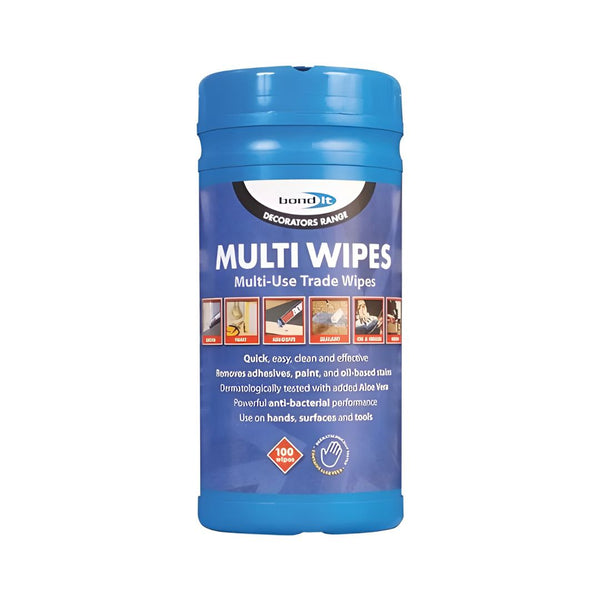 Bond It Trade Re-sealable Multi Wipes - White - Eurofit Direct