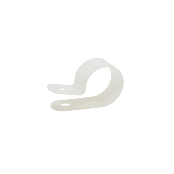 Nylon Natural P Clip / Clamp - 19mm Diameter