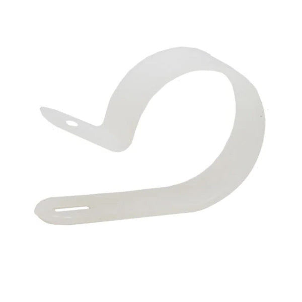 Nylon Natural P Clip / Clamp - 36.7mm Diameter