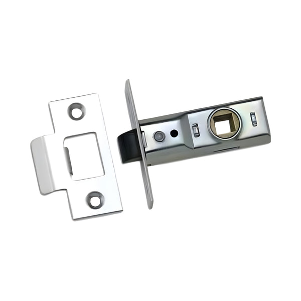Eurofit Tubular Nylon 2.5" Mortice Latch - Silver - Eurofit Direct