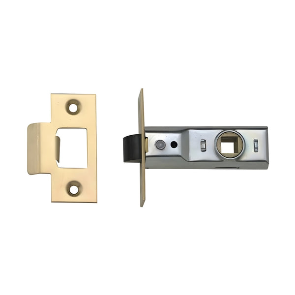 Union 2.5" Tubular Mortice Latch - Silver Enamel