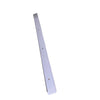 40mm Bullnose Worktop End Cap R6 670mm - Satin Silver