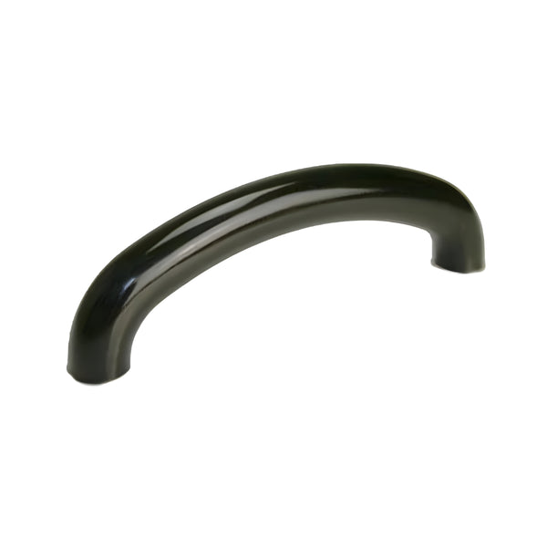 Cabinet Pull Bow Handle Hole Centre 96mm Black Plastic