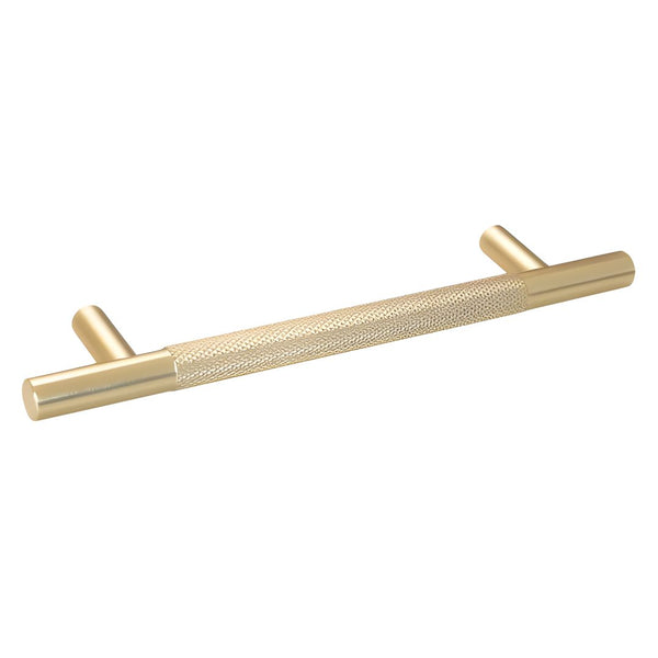 Pull T Bar Handle Hole Centres 160mm - Satin Brass