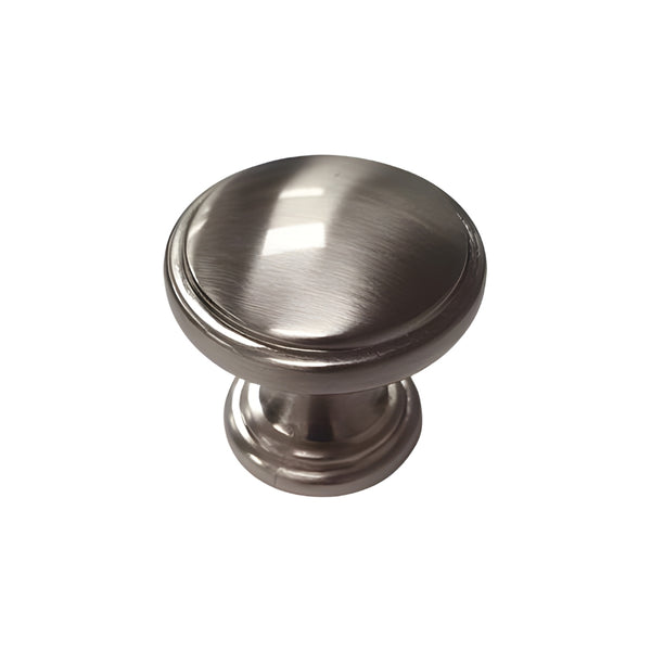 Cabinet Door Knob 30mm - Brushed Nickel - Eurofit Direct