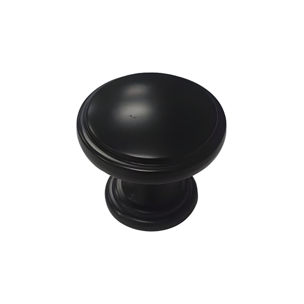 Cabinet Door Knob 30mm - Matt Black - Eurofit Direct