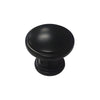 Cabinet Door Knob 30mm - Matt Black