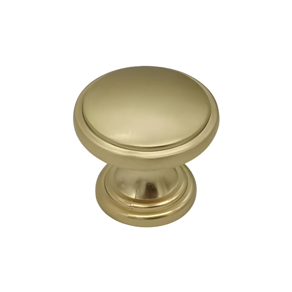 Cabinet Door Knob 37mm - Brushed Brass Effect