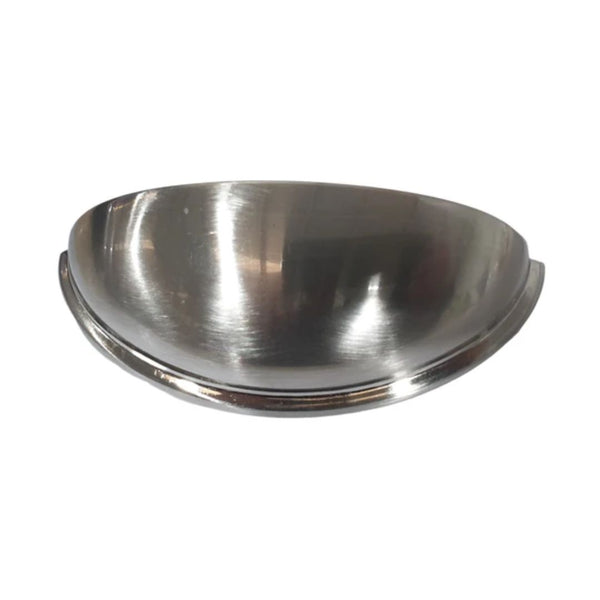 Eurofit Indented Cup Handle 76mm Hole Centers - B/Nickel