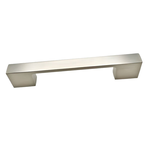 Pull Bar Cabinet Handle Hole Centres 128mm - Brushed Nickel - Eurofit Direct