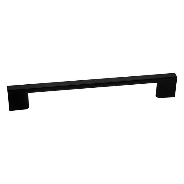 Pull Slim Bar Handle Hole Centres 160mm - Matt Black - Eurofit Direct