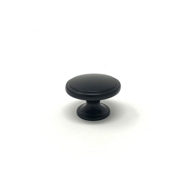 Round Knob Diameter 38mm - Matt Black