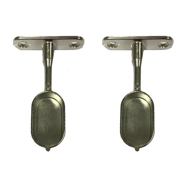 Suspended Wardrobe Rail End Support - Nickel Plated - Eurofit Direct