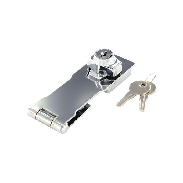 Locking 115mm Hasp Cylinder Action - Chrome Plated - Eurofit Direct