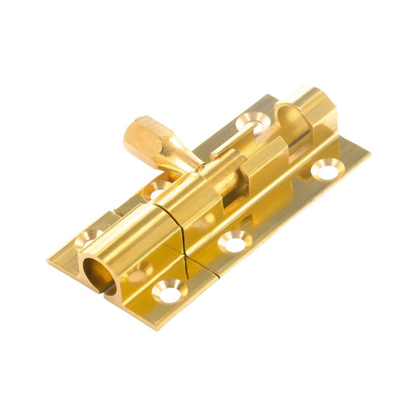 Securit Barrel 100mm Internal Door Bolt - Brass