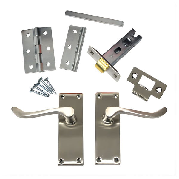 Scroll Internal Door Furniture Pack 116mm Brushed Nickel