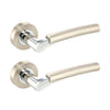 Securit Mercury Latch Handle 50mm Satin Nickel/Chrome Plated