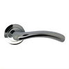Lever Handle With Rose 144mm Polished Chrome
