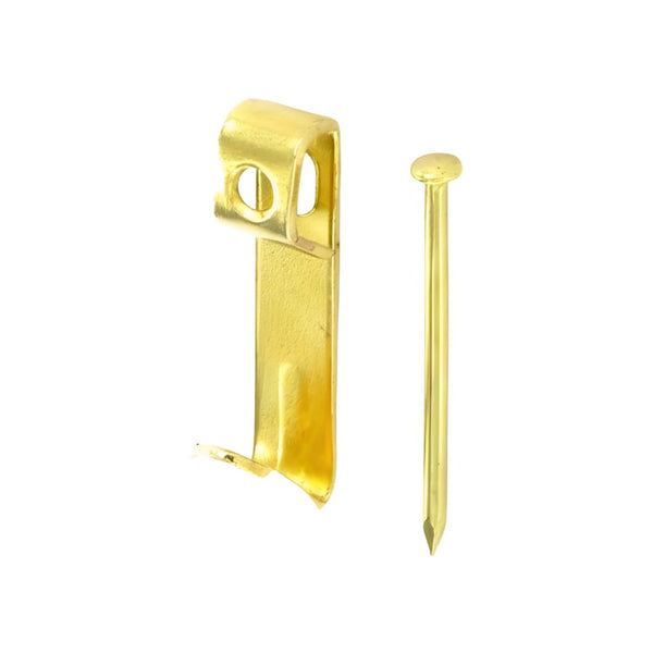 Single Picture 125mm Hook - Electro Brass