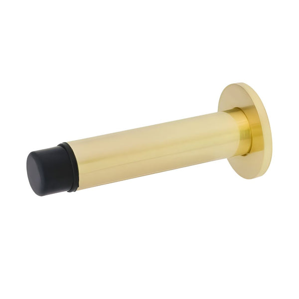 Concealed Fix Projection 76mm Door Stop - Satin Brass - Eurofit Direct