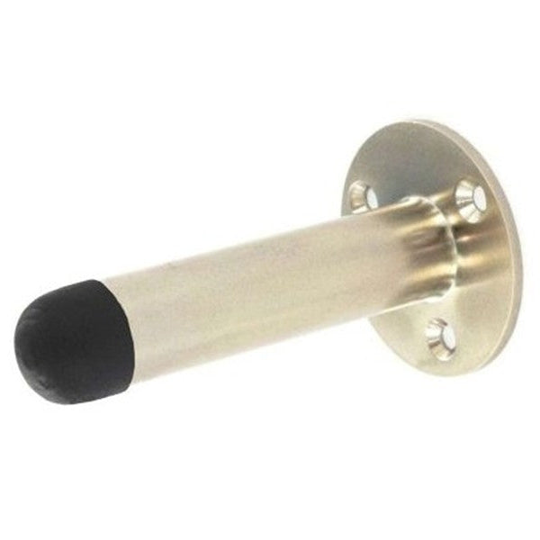 Projection Door Stop 75mm  - Brushed Nickel