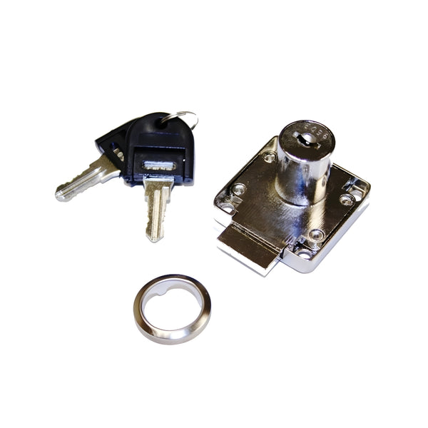 D18 Cupboard 40 x 40mm Lock R/H Barrel Key 001-100