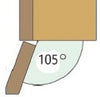 Series 61 45° Angle 105° Clip On Soft Close Hinge