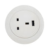 White Desktop 60mm / 80mm Power Grommet - White