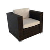 Milan Single Sofa in Mixed Coffee