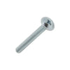 M4 x 35mm Pozi No2 Flange Head Steel Screws - Bright Zinc Plated