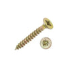 6g x 1" (3.5 x 25mm) Pozi Countersunk Screws - Yellow Zinc