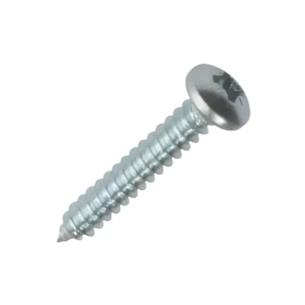 8g x 5/8" (4 x 16mm) Pan Pozi Type AB Self Tapping Screws - Zinc