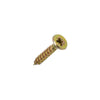 9g x 1" (4.5 x 25mm) Pozi Countersunk Wood Screws - Yellow Zinc