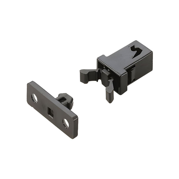 Non Magnetic Retaining Mini Touch Latch - R/F 34N - Black