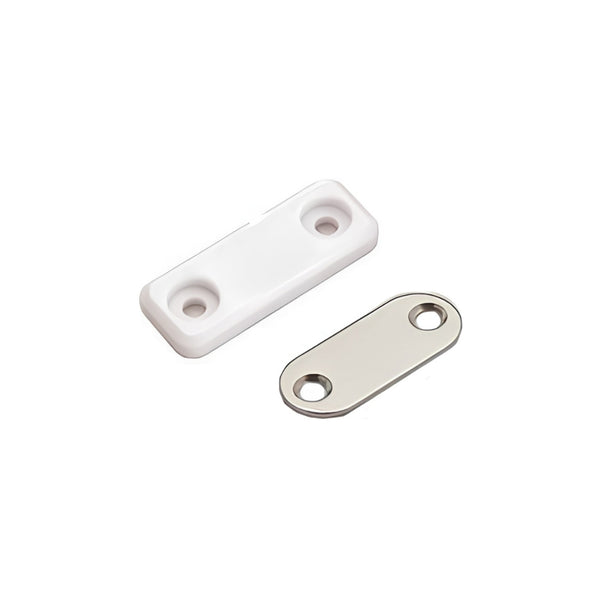 Sealed Thin Magnetic Catch - R/F 3kg - White - Eurofit Direct