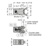 Non Magnetic Retaining Mini Touch Latch - R/F 34N - Black