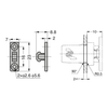 Non Magnetic Retaining Mini Touch Latch - R/F 34N - Black