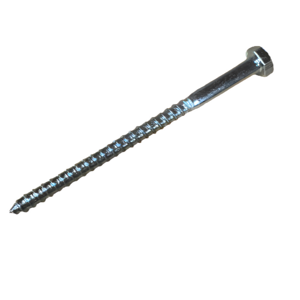 M10 x 150mm Hexagon Mild Steel Coach Screws DIN571 - Zinc