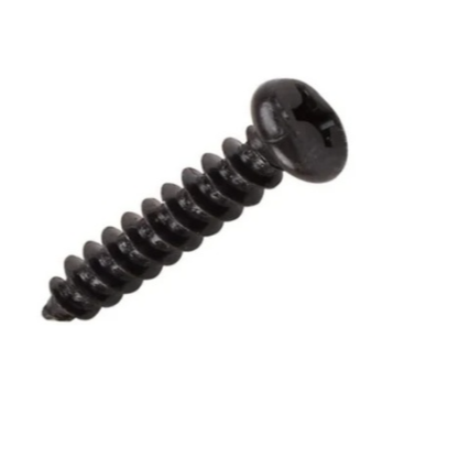 8g x 3/4" (4 x 20mm) Pan Pozi Type AB Self Tapping Screws - Black