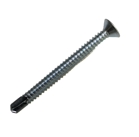10g x 2 1/2" (4.8 x 60mm) Countersunk PH Drill Point Screws 300SSP - Zinc