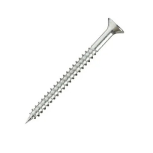 10g x 2 1/2" (5 x 60mm) Countersunk Pozi Twinthread Wood Screws - Zinc