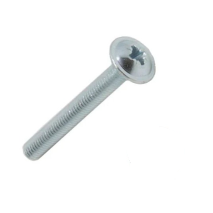 M4 x 18mm Pozi 2 Flange Head High Tensile Machine Screws - Zinc