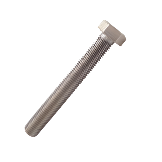 M6 x 80mm High Tensile Hex Head Setscrews Grade 8.8 DIN933 - Zinc